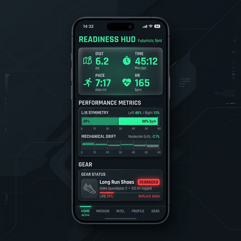 Trevak App Readiness HUD and Armory Mockup